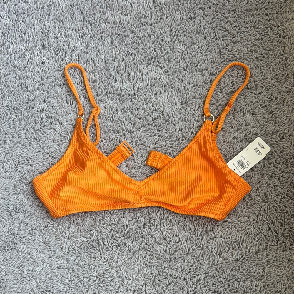 Aerie Beach Babe Shine Scoop Bikini Top